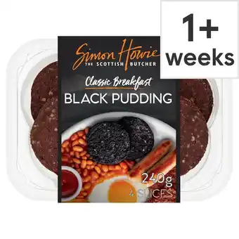 Tesco Simon Howie Black Pudding 240G (L) offer