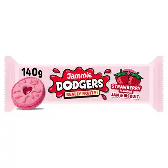 Tesco Jammie Dodgers Really Fruity Strawberry Flavour Biscuits 140g offer