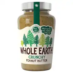 Tesco Whole Earth Crunchy Peanut Butter 454G offer