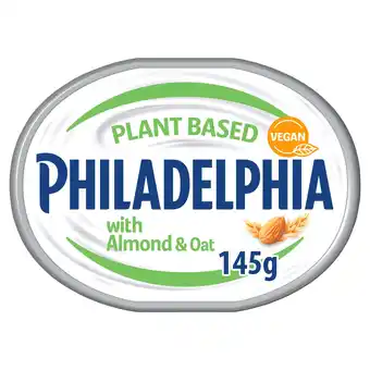 Tesco Philadelphia Vegan Almond & Oat Soft Cream Cheese Alternative 145G offer