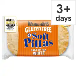 Tesco Warburtons Gluten Free Soft White Pittas 4 pack offer