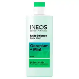 Tesco INEOS Skin Science Geranium + Mint Body Wash 300ml offer