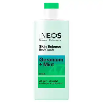 Tesco INEOS Skin Science Geranium + Mint Body Wash 300ml offer