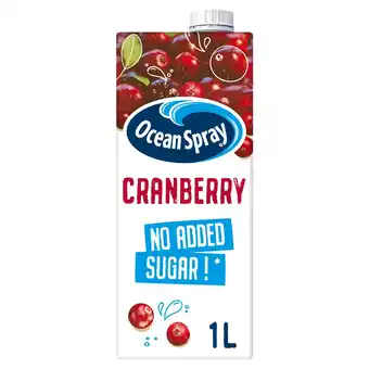 Tesco Ocean Spray Cranberry Classic Light Juice Drink 1 Litre offer