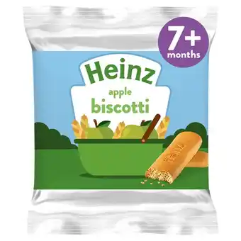 Tesco Heinz Apple Biscotti Baby Food Snacks 60g offer