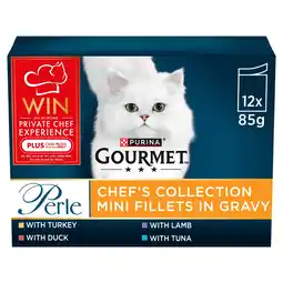 Tesco Gourmet Perle Cat Food Chef's Collection 12X85G offer