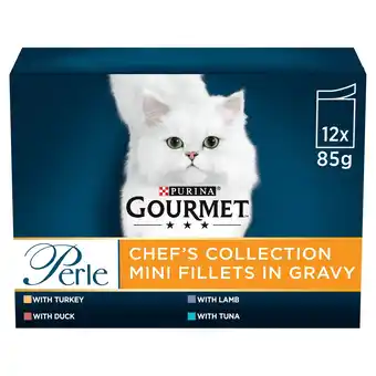 Tesco Gourmet Perle Cat Food Chef's Collection 12X85G offer