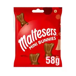 Tesco Malteser Chocolate Easter Mini Bunnies Bag 58G offer