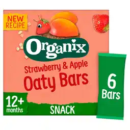 Tesco Organix Strawberry & Apple Soft Oaty Bars 6x23g offer