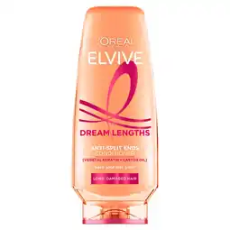 Tesco L'Oreal Elvive Dream Lengths Anti-Split Ends Conditioner 200Ml offer