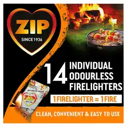 Tesco Zip 14 Individual Odourless Firelighters offer