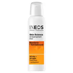 Tesco INEOS Skin Science Mandarin + Sandalwood Antiperspirant Deodorant Aerosol 200ml offer