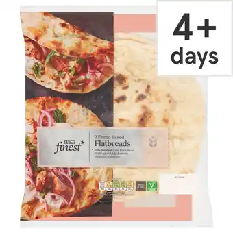 Tesco Tesco Finest Flame Baked Flatbreads 2 pack offer