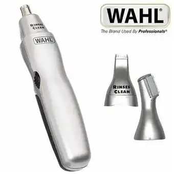 Tesco Wahl Cordless 3 in 1 Ear Nose & Brow Trimmer Set With Precision Blades 5545-427 offer