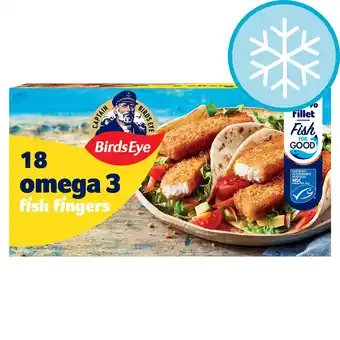 Tesco Birds Eye 18 Breaded Omega 3 Fish Fingers 504g offer