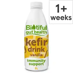 Tesco Biotiful Gut Health Kefir Drink Vanilla 1 Litre offer