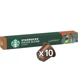 Tesco Starbucks by Nespresso House Blend Lungo Coffee Pods x10 57g offer