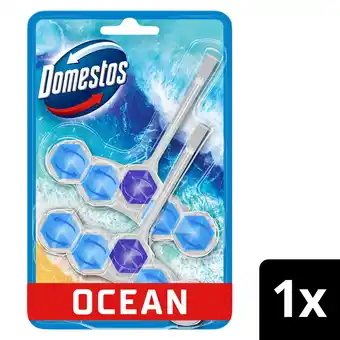 Tesco Domestos Power 5 Toilet Rim Block Freshener Ocean 2x 50g offer