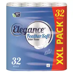 Tesco Elegance Feathersoft Toilet Tissue 32 Roll offer