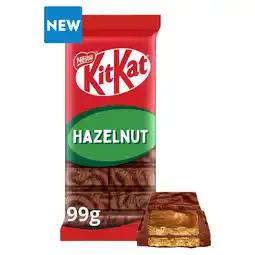 Tesco KitKat Hazelnut Chocolate Sharing Bar 99g offer