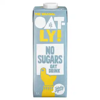 Tesco The Original Oatly No Sugars Oat Long Life Drink 1L offer