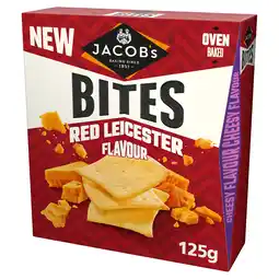 Tesco Jacob's Bites Red Leicester Crackers 125g offer