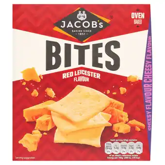 Tesco Jacob's Bites Red Leicester Crackers 125g offer