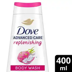 Tesco Dove Advanced Care Replenishing Dragon Fruit & Coconut Cream Body Wash 400ml offer