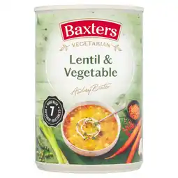 Tesco Baxters Vegetarian Lentil & Vegetable Soup 400G offer