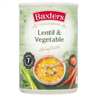 Tesco Baxters Vegetarian Lentil & Vegetable Soup 400G offer