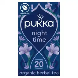 Tesco Pukka Organic Night Time 20 Tea Bags 20G offer