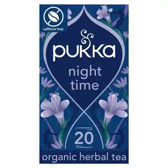 Tesco Pukka Organic Night Time 20 Tea Bags 20G offer