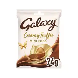 Tesco Galaxy Creamy Truffles Mini Eggs Chocolate Bag 74g offer