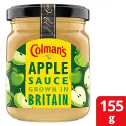 Tesco Colman's Bramley Apple Sauce 155G offer