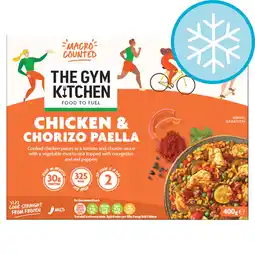 Tesco The Gym Kitchen Chicken & Chorizo Paella 400G offer