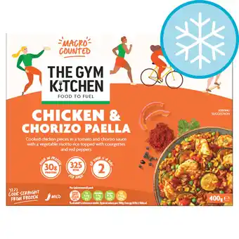 Tesco The Gym Kitchen Chicken & Chorizo Paella 400G offer