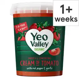 Tesco Yeo Valley Organic Smooth Cream Of Tomato Soup 400G offer