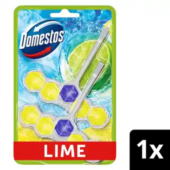 Tesco Domestos Power 5 Toilet Rim Block Freshener Lime 2x 50g offer