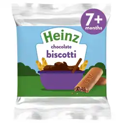 Tesco Heinz Chocolate Biscotti Baby Food Snacks 60g offer