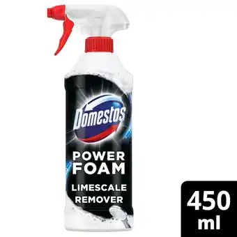 Tesco Domestos Power Foam Toilet and Bathroom Limescale Remover 450ml​ offer