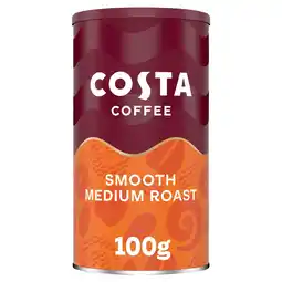 Tesco Costa Instant Coffee Smooth Medium Roast 100G offer