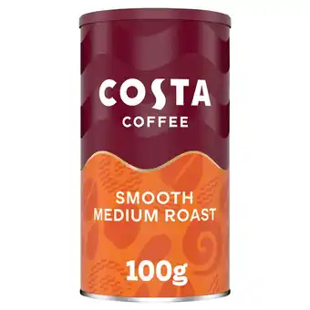 Tesco Costa Instant Coffee Smooth Medium Roast 100G offer