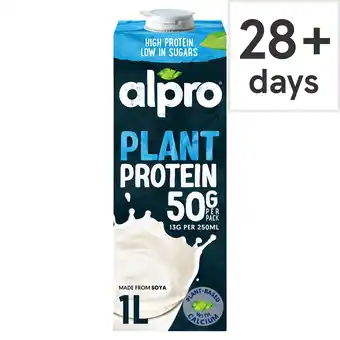 Tesco Alpro High Protein Soya Original Long Life Dairy Free Drink 1L offer