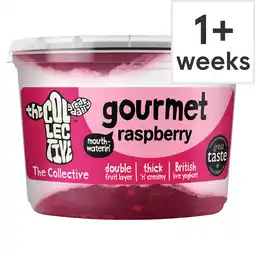 Tesco The Collective Gourmet Raspberry Greek Style Yogurt 425G offer