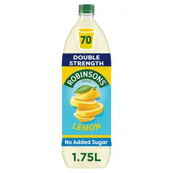 Tesco Robinsons Double Strength Lemon Squash 1.75L offer