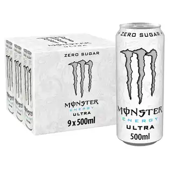 Tesco Monster Energy Ultra 9 X 500Ml offer