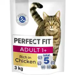 Tesco 3kg Perfect Fit Advanced Nutrition Adult Complete Dry Cat Food Chicken (4x750g) offer