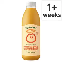 Tesco innocent Smoothie Mangoes Passion Fruits & Apples 750ml offer