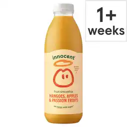 Tesco innocent Smoothie Mangoes Passion Fruits & Apples 750ml offer