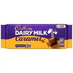 Tesco Cadbury Dairy Milk Caramel Chocolate Bar 180g offer